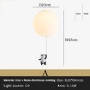 GobekUsa Kids Bear LED Ceiling Chandelier, Cute Bedroom Pendant Light for Boys and Girls