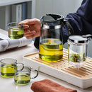 GobekUsa Glass Tea Pot with Infuser & Chinese Tea Set Deep Utensil