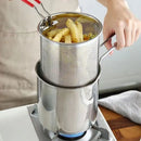 GobekUsa Deep Fryer Pot with Strainer, Kitchen Cooking Tool for Frying Chicken and French Fries