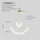 GobekUsa Brass Full Copper Modern Chandelier Light Fixture for Stylish Living Spaces