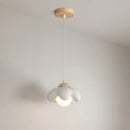 GobekUsa Cream Flower Pendant Light: Modern Nordic Styling Chandelier for Bedroom & Living Room