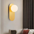 GobekUsa LED Glass Ball Wall Sconce for Bedroom Living Room - 9W G9 Bulb