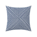 GobekUsa Coastal Chic Blue Geometric Cushion Cover 45x45cm Soft Cotton Breathable Zipper