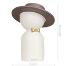 GobekUsa Abstract Couple Bust Sculpture: Modern Decorative White Statue for Stylish Home Decor