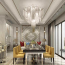GobekUsa LED Chandeliers for Living Room Modern Home Decor Pendant Light Fixtures