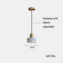 GobekUsa LED Marble Stone Pendant Light for Dining Room