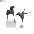 GobekUsa Iron Horse Statue - Modern Desk Decor & Room Ornaments