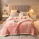 GobekUsa Double-Sided Fleece Wool Blanket