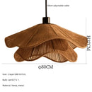 GobekUsa Japanese Hemp Knit Pendant Light E27 LED Lamp - Nordic Wabi Sabi Style