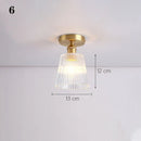 GobekUsa Glass Shade Pendant Ceiling Lamp for Kitchen Aisle Bedroom LED Lights Fixtures