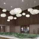 GobekUsa Cloud Pendant Lamp: Creative White Cotton LED Hanging Light for Kids and Coffee Room