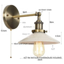 GobekUsa LED Wall Lights: White Class Fixtures for Kitchen, Reading, Bedside Lamparas