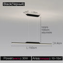 GobekUsa Black Line Chandelier: Elegant Salon Design, Luxury Lighting for Home and Restaurant