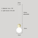 GobekUsa Cream Nordic LED Pendant Light: Modern Hanging Lamp for Stylish Indoor Room Decor