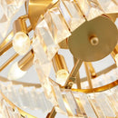 GobekUsa Golden Crystal Chandelier Pendant Light for Luxurious Living Room, Dining Room, Bedroom