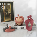 GobekUsa Ceramic Art Couple Statue for Home Office Decor & Living Room Gift