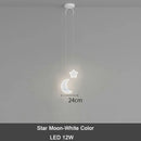 GobekUsa Kids Star Cloud Moon Pendant Lamp with Remote Control Dimming