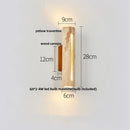 GobekUsa LED Stone Clock Wall Lamp Sconce, Modern Nordic Yellow Cave Bathroom Mirror Light