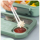 GobekUsa Kids' 1300ML Lunch Box Set with Utensils – Microwave Safe Bento Container