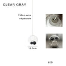 GobekUsa Colorful Balls Chandelier: Modern Dimmable Rectangle Dining Room & Bedside Hanging Lamp