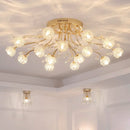 GobekUsa Crystal Ceiling Light for Modern Light Luxury Living Spaces by Samsarah Lighting