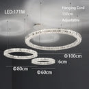 GobekUsa Crystal LED Chandelier: Modern Luxury Chrome Steel & Clear K9 Crystal Lighting