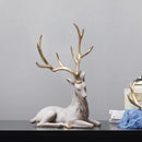 GobekUsa Deer Sculpture: High-End Resin Elk Figurine for Luxury Home Decor