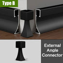 GobekUsa 5cm LED Aluminium Profile Baseboard for Surface Mounted Linear Lighting