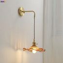 GobekUsa Amber Glass LED Wall Sconce for Home Indoor Lighting