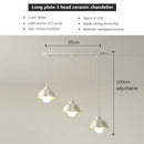 GobekUsa Elegant Cream LED Chandelier for Dining Room