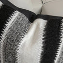 GobekUsa Knitted Crochet Cushion Cover Black Gray White Nordic Simple Luxury Pillowcase