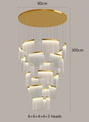 GobekUsa Elegant LED Ceiling Chandelier for Modern Bedroom and Dining Room