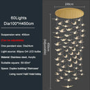 GobekUsa Bird Design LED Chandelier for Luxury Living Room and Restaurant