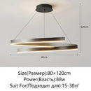 GobekUsa Black/White Spiral Chandelier for Living Dining Kitchen. Trendy Round Indoor Lighting Fixture.