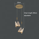 GobekUsa Acrylic Butterfly Chandelier Ceiling Lamp Indoor Lighting