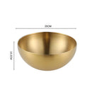 GobekUsa Stainless Steel Mixing Bowls Set for Soup Salad Noodle Ramen Rice