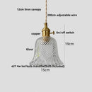 GobekUsa Clear Glass LED Pendant Light: Modern Nordic Home Lighting Fixture