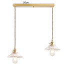 GobekUsa Glass Lamp LED Pendant Light Fixture with Copper Socket for Nordic Modern Home Decor