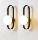 GobekUsa LED Glass Wall Sconce Lamp for Bedroom Living Room Staircase
