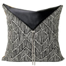 GobekUsa Black & White Light Luxury Designer Pillow Cover - Living Room & Hotel Sofa Décor