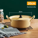 GobekUsa Korean Ramen Cooking Pot Double Ear Soup Pot - Gas Stove Compatible, Home Kitchen