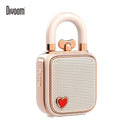 GobekUsa LoveLock Mini Bluetooth Speaker - Pink, Retro Design, 5W Sound Box