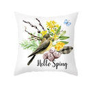 GobekUsa Easter Egg Bunny Flower Birds Sofa Pillow Cover