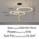 GobekUsa Circle Ring Pendant Light Chandelier Modern Living Room Bedroom Lamps Ceiling Luminaire