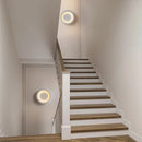 GobekUsa Gypsum White LED Full Moon Star Wall Lamp for Bedroom Decor