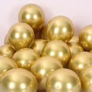 GobekUsa 12-Inch Metal Latex Confetti Balloon Set for Wedding, Birthday, Party Decorations
