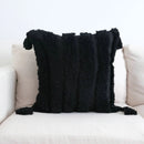 GobekUsa Boho Beige White Tufted Tassel Cushion Cover Linen Cotton Embroidered Pillow Case