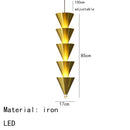 GobekUsa Gold Black Cone LED Pendant Lamp for Stylish Home and Shop Lighting