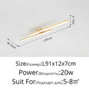 GobekUsa LED Strip Chandelier Modern Creative Ceiling Lamp for Aisle Corridor Balcony Lighting