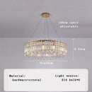 GobekUsa Crystal Pendant Chandelier for Living Room Bedroom - Luxury Hanglamp by Lamparas Lustres